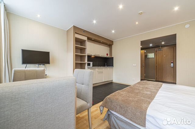 

Квартира-студия, 30 м², 2 кровати