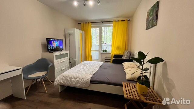 

1-к. квартира, 35 м², 2 кровати