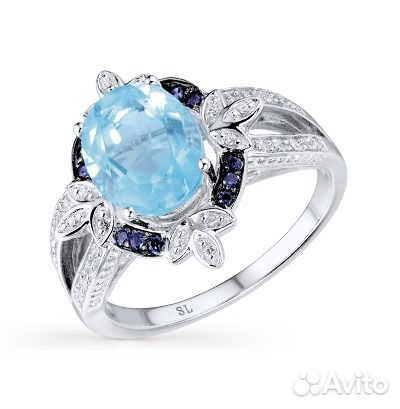 Серебряное кольцо с фианитом