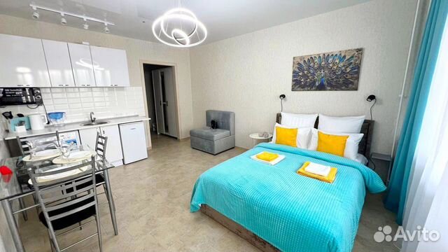 

Квартира-студия, 30 м², 2 кровати