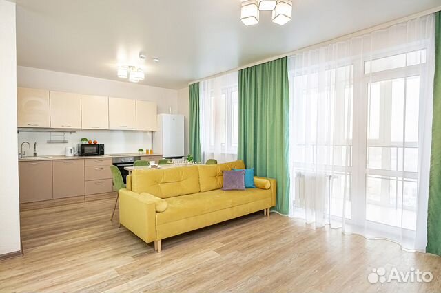 

1-к. квартира, 45 м², 2 кровати