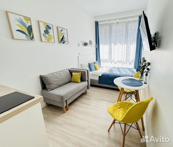 

Квартира-студия, 19 м², 2 кровати