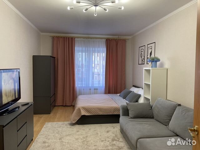 

1-к. квартира, 43,8 м², 2 кровати