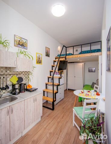 

Квартира-студия, 12 м², 3 кровати