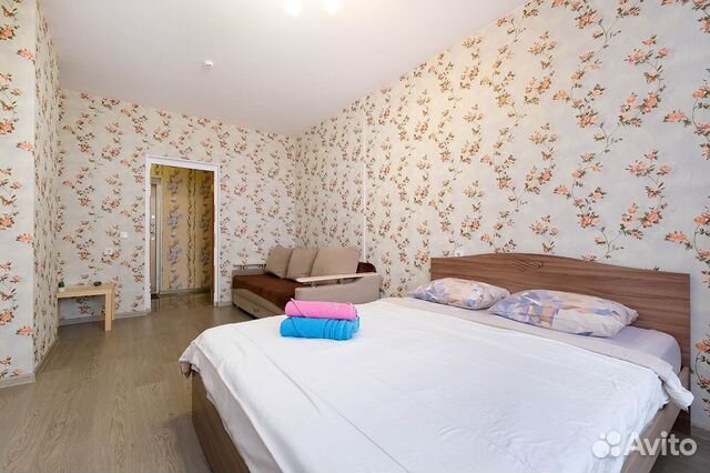 

1-к. квартира, 44 м², 2 кровати