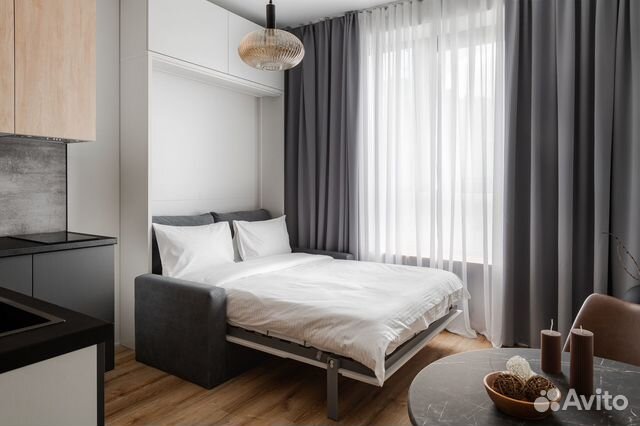 

Квартира-студия, 24 м², 1 кровать