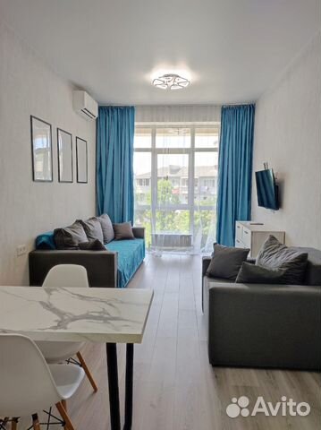 

Квартира-студия, 30 м², 2 кровати