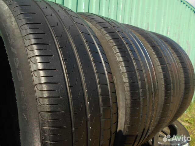 Pirelli audi original 225/55R17 4шт шины БУ Pirelli audi original 225/55R17 4шт шины БУ