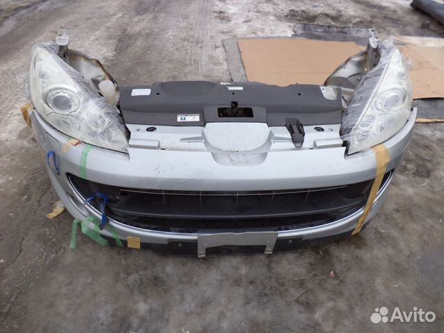 Peugeot 407 Пежо морда передний срез бампер фара