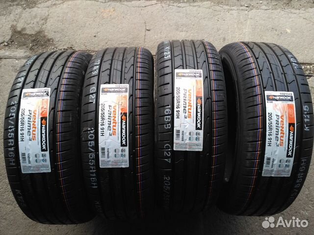 Новые шины лето 205/55R16 Hankook K125 Корея