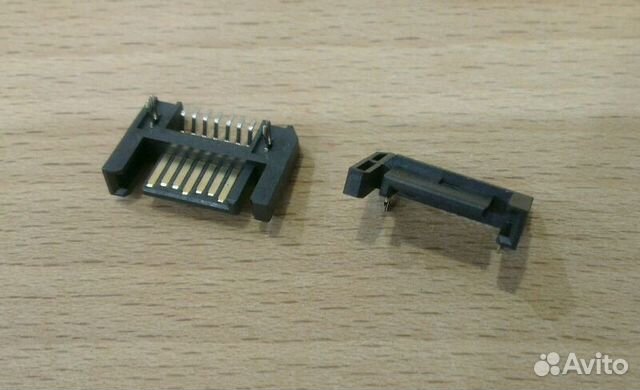 Разъем smt SATA данные 7пинов Разъем smt SATA данные 7пинов