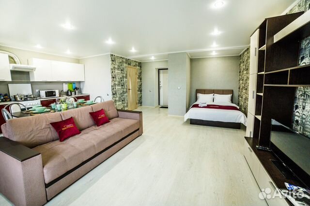 

Квартира-студия, 50 м², 2 кровати