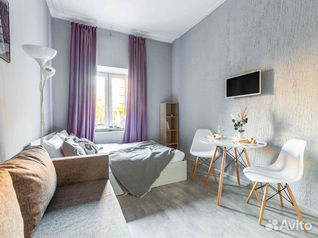 

Квартира-студия, 19 м², 2 кровати