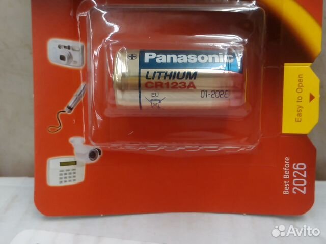 Батарейка Panasonic CR123 Lithium 3V Батарейка Panasonic CR123 Lithium 3V