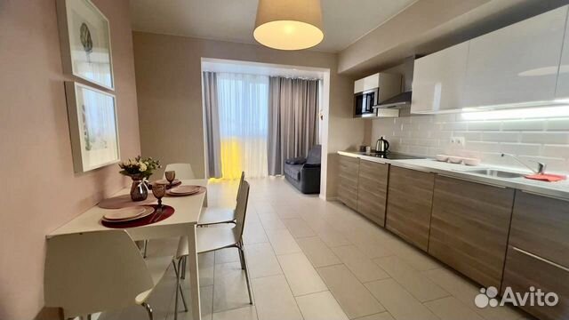 

1-к. квартира, 64 м², 3 кровати