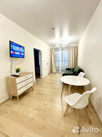 

1-к. квартира, 40 м², 2 кровати