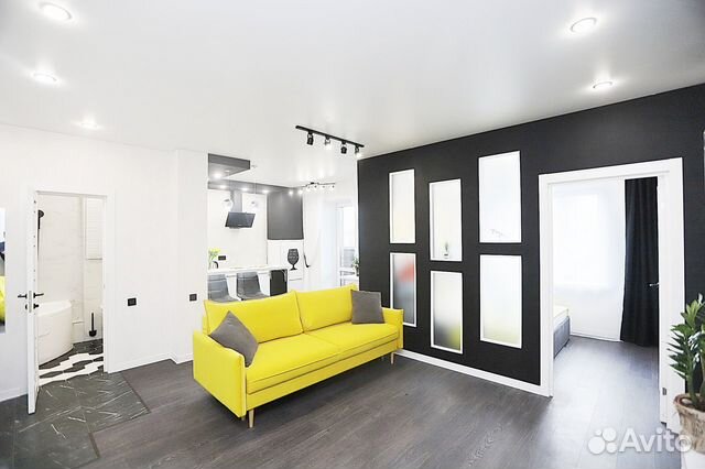 

1-к. квартира, 44 м², 2 кровати