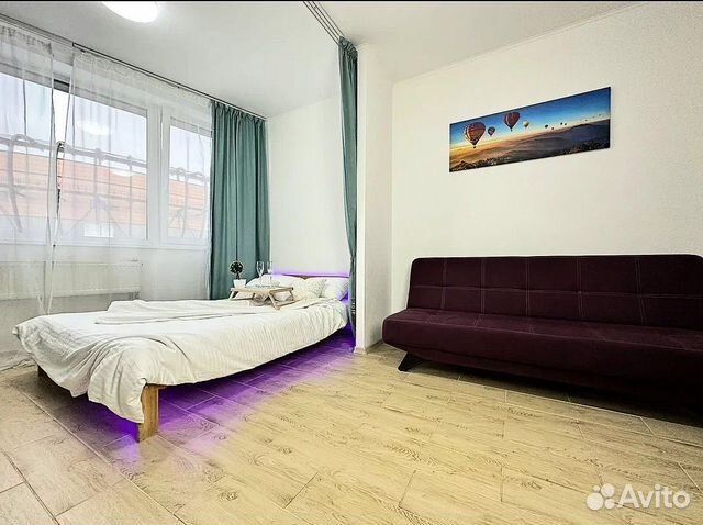 

Квартира-студия, 28 м², 2 кровати