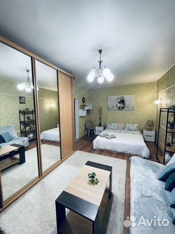 

1-к. квартира, 42 м², 2 кровати