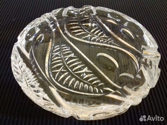 Пепельница. хрусталь. bohemia. чехословакия