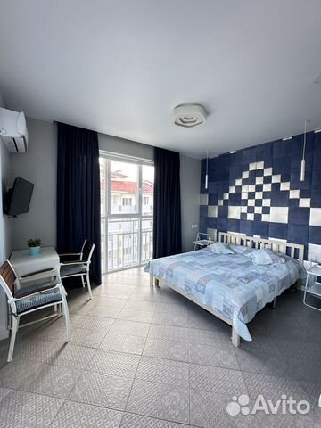 

Квартира-студия, 40 м², 3 кровати