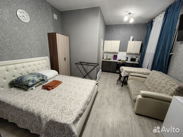 

Квартира-студия, 30 м², 2 кровати