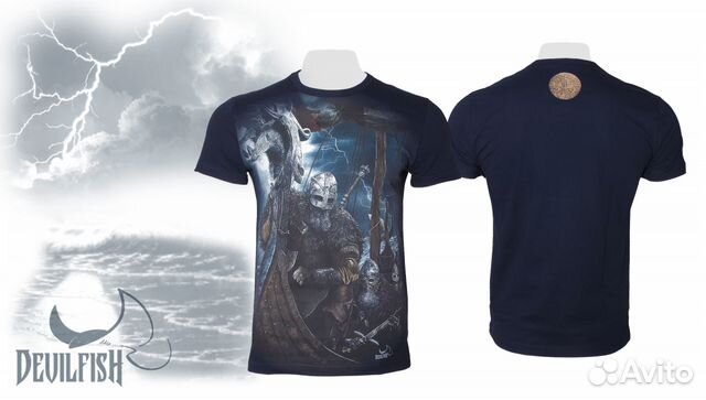 Футболка the vikings devilfish navy Футболка the vikings devilfish navy