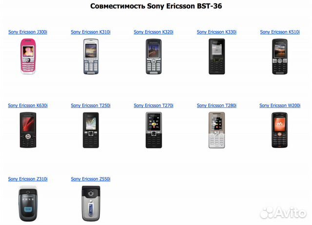 Оригинальный аккумулятор Sony Ericsson BST-36 Оригинальный аккумулятор Sony Ericsson BST-36