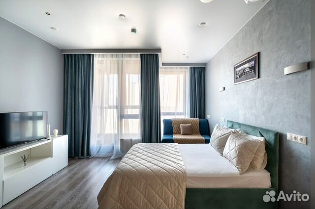 

Квартира-студия, 35 м², 2 кровати
