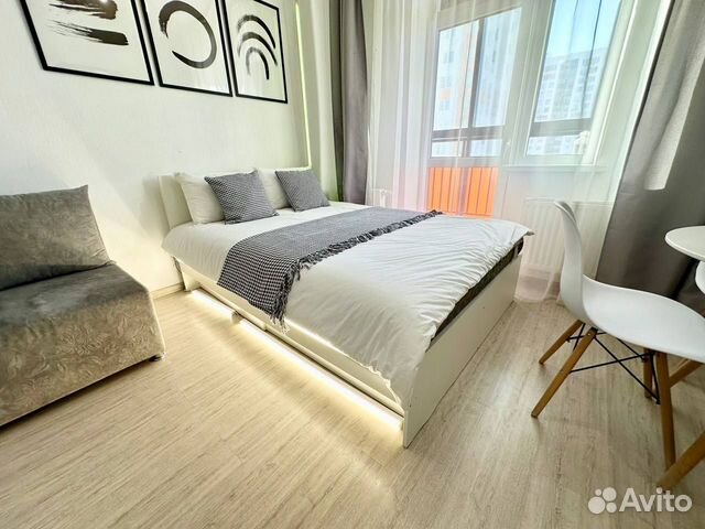 

Квартира-студия, 34 м², 2 кровати