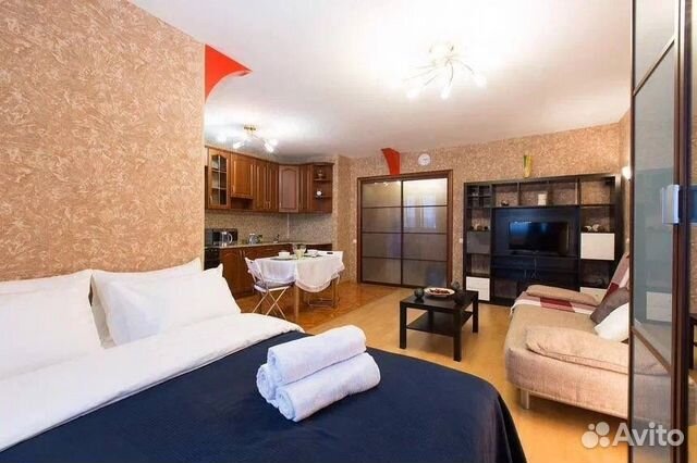 

Квартира-студия, 40 м², 2 кровати