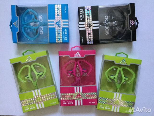 Наушники Adidas на молнии с поворотным креплением