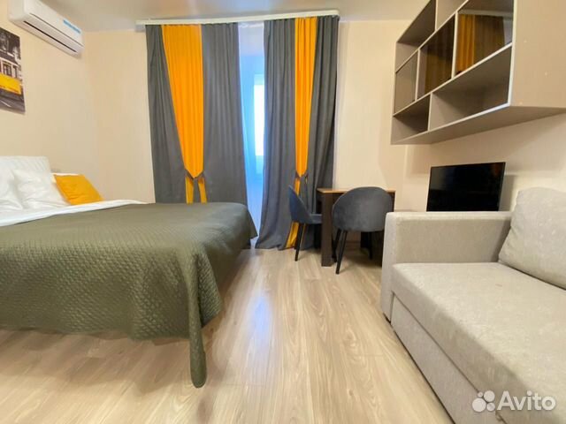 

Квартира-студия, 28 м², 4 кровати