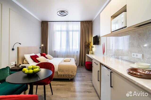 

Квартира-студия, 25 м², 2 кровати