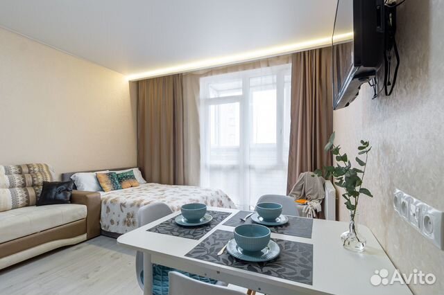 

Квартира-студия, 30 м², 2 кровати
