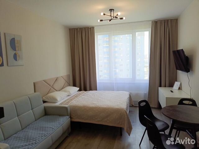 

Квартира-студия, 27 м², 2 кровати