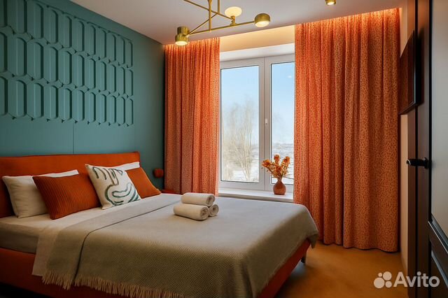 

1-к. квартира, 45 м², 2 кровати