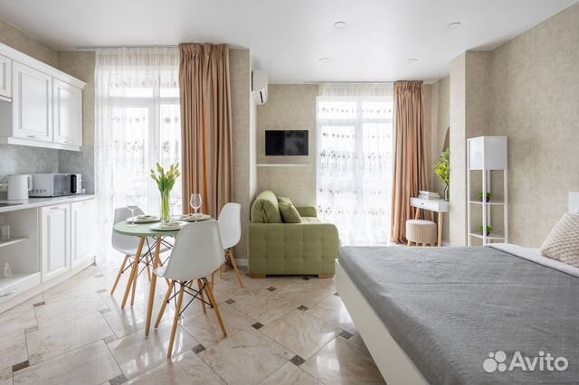 

Квартира-студия, 29 м², 2 кровати