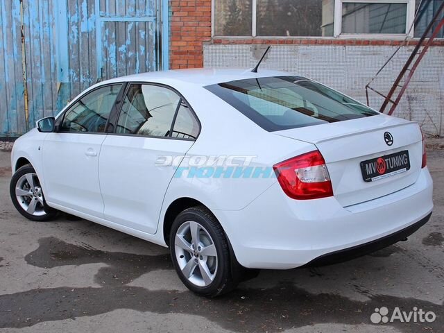 спойлер skoda rapid