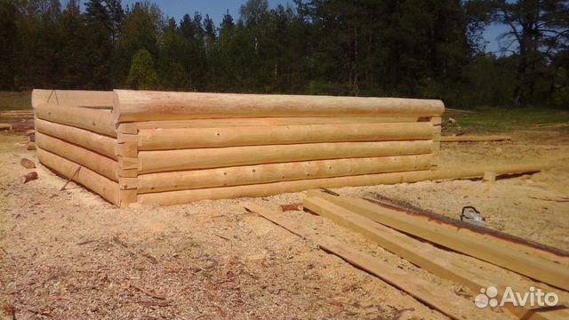 Сруб дома 6x7+ 2.20 с террасой и мансардой Сруб дома 6x7+ 2.20 с террасой и мансардой