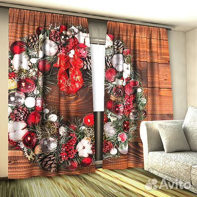 Фотошторы новогодние