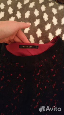 Платье фуксия с черным кружевом Платье фуксия с черным кружевом