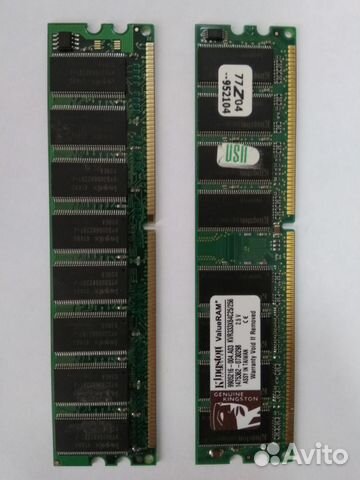 Оперативная память DDR1 PC2700 512MB (2x256)