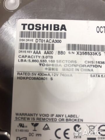3Tb Toshiba