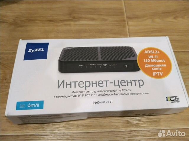 Wi-Fi роутер adsl 2+ p660hn zyxel