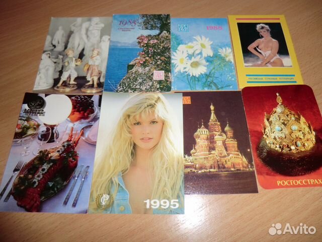 Календарики 1986-1991 год