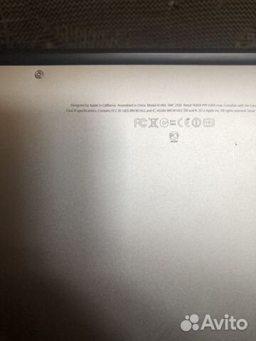 Apple MacBook Air 11 1465 2012 года