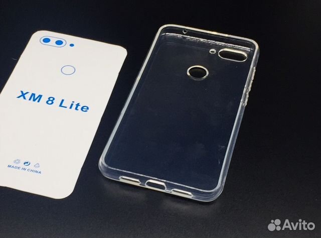 Xiaomi Mi 8 Lite Чехол Силикон Прозрачный ми8 лайт
