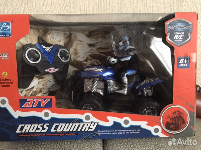 Радиоуправляемый квадроцикл с гонщиком (1:12)