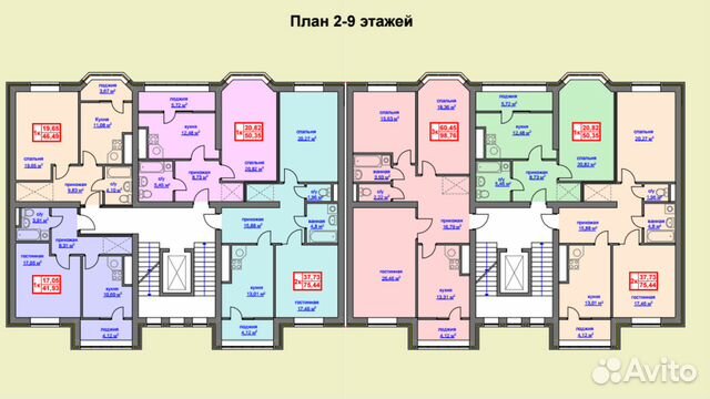 3-к квартира, 99 м², 5/9 эт.